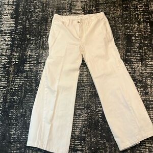 FRAME WHITE WIDE LEG JEANS